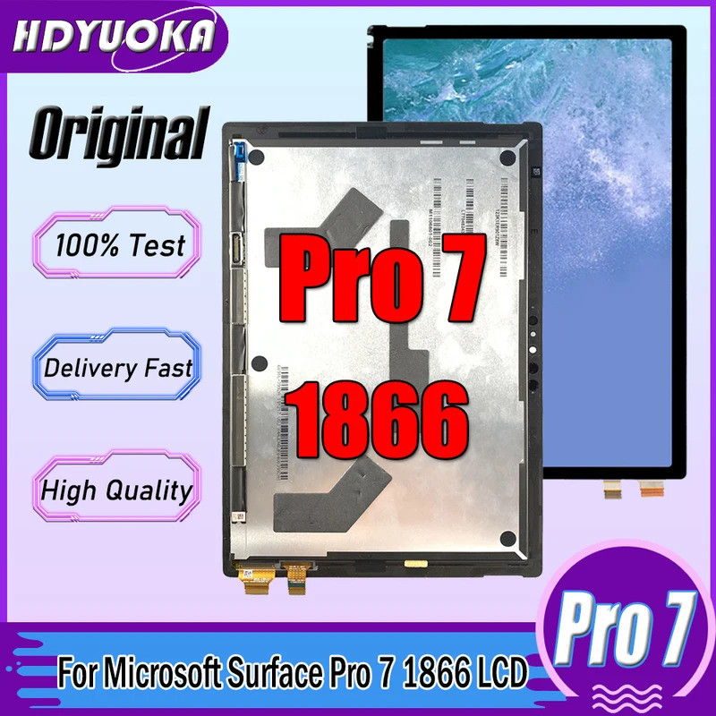 12.3 Alto-Falante Original Para Microsoft Surface Pro 7 LCD 1866 Display Tela De Toque Digitador Assembléia Pro7