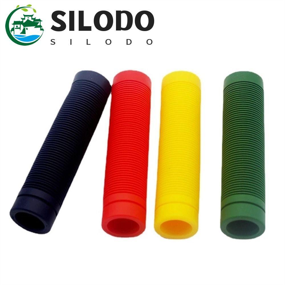 SILODO Apertos De Bicicleta Antiderrapante Estrada 125mm Mountain Bike Peças Ciclismo Guiador BMX Barras