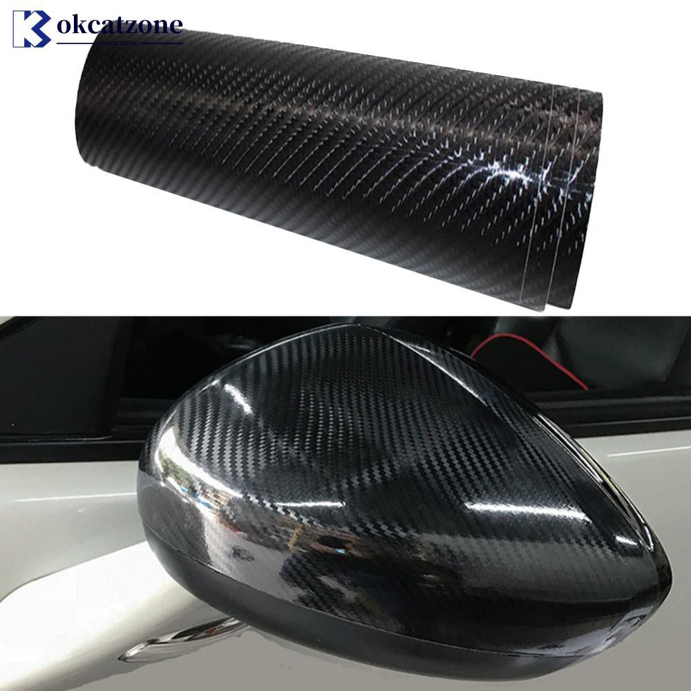 OKCATZONE Universal Car Interior Molding Adesivo PU Couro Gap Filler 7D Fibra De Carbono DIY Trança Guarnição Filme Auto
