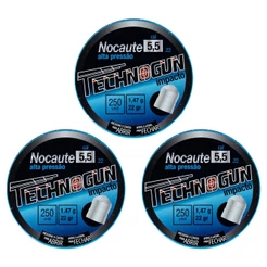 Kit 3 ChumbinhosTechnogun Nocaute 5.5mm 250un.