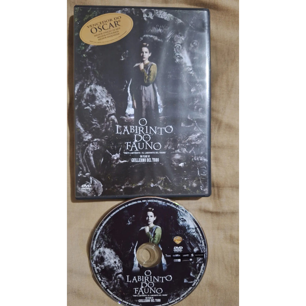 Dvd O Labirinto Do Fauno,  Guillermo Del Toro Original Novo