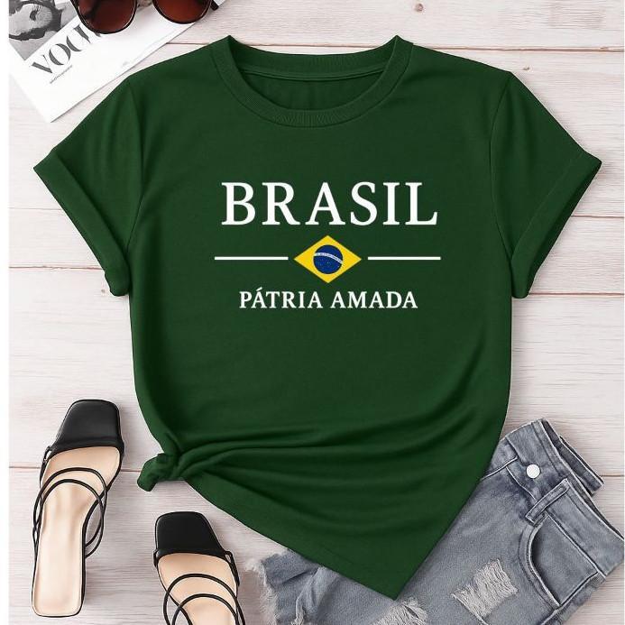 Camiseta Seleção Brasileira Copa do Mundo Brasil 2026 | Unissex 100% Algodão