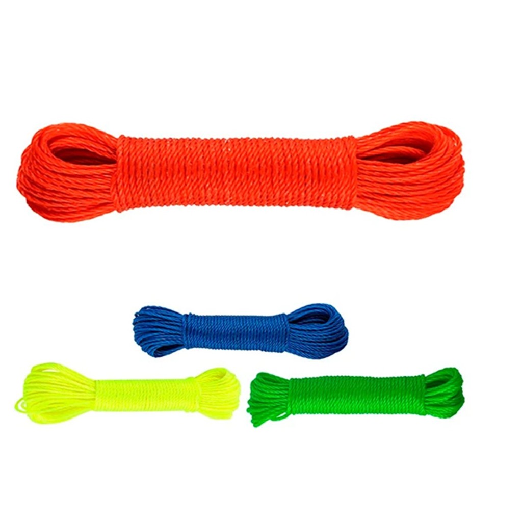 Corda de Varal Nylon 10 metros 3mm para áreas de serviços 