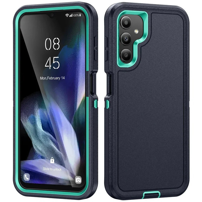 Capa Armadura Resistente 3 Em 1 Para Samsung Galaxy , A17 , A07 , A56 , A36 , A26 , A16 , A06 , A55 , A35 , A25 , A15 , 