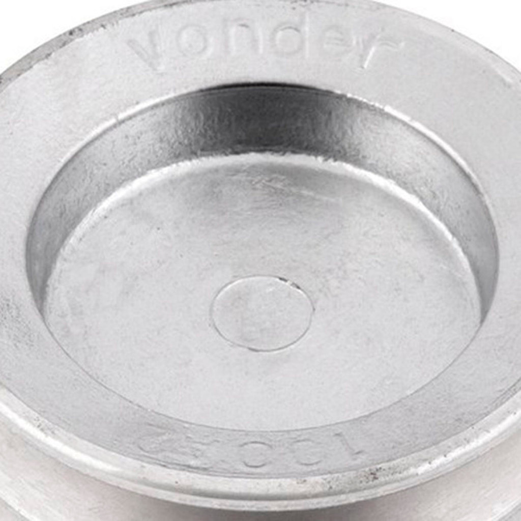Polia Dupla de Alumínio 170mm com 2 Canais Perfil B Vonder
