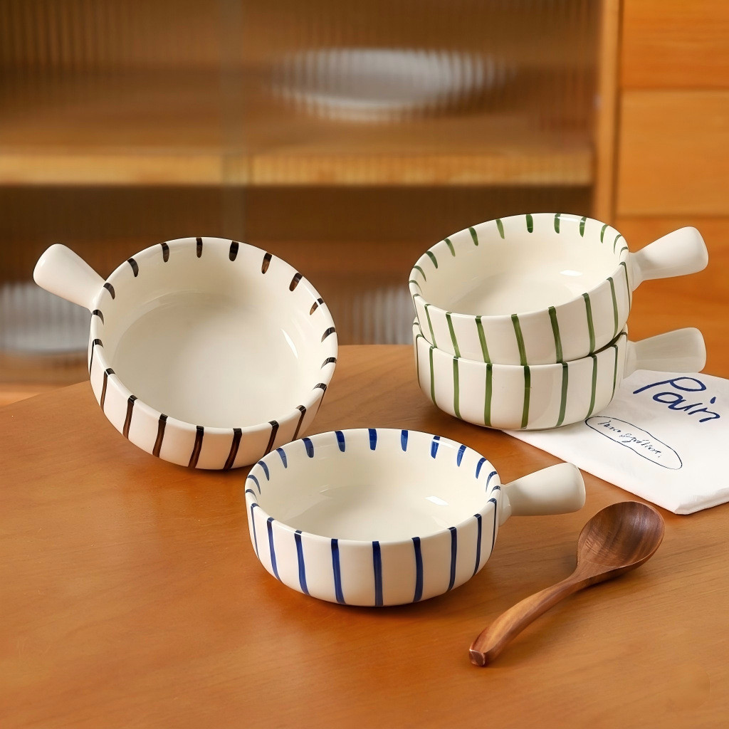 Baltan Home TJ7 Tigela de café da manhã de cerâmica de alto valor Tigela de arroz doméstica Tigela de salada de frutas T