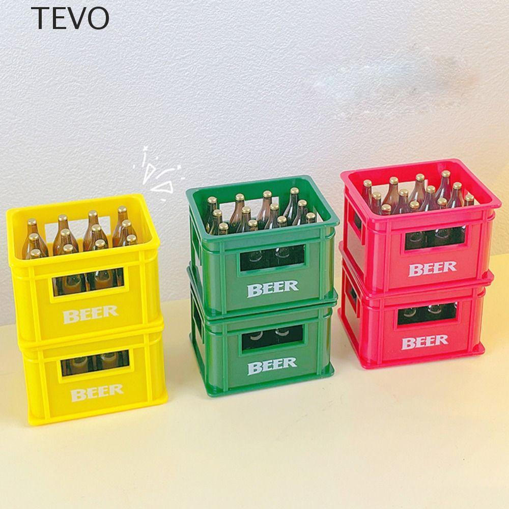 Abridor De Bebidas Em Forma De Caixa De Cerveja TEVO , Garrafas Criativo Portátil , Adesivo De Geladeira De Plástico