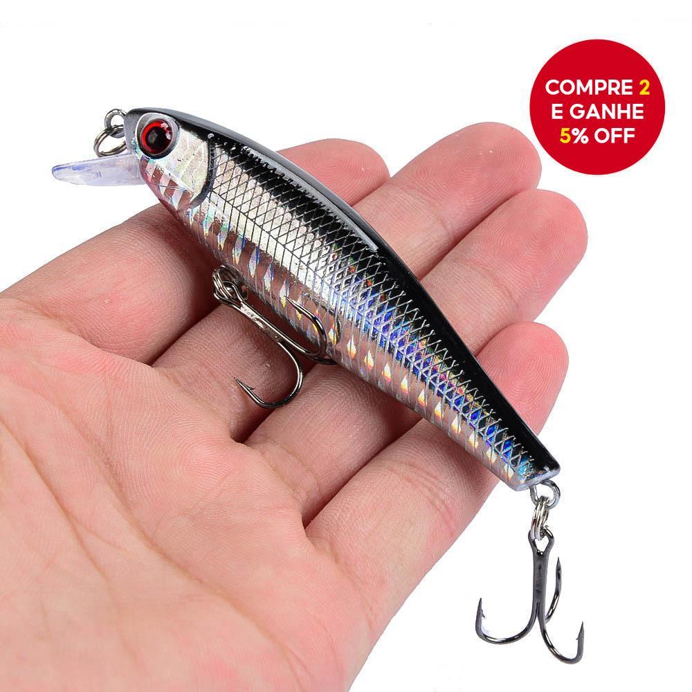 Isca de Minnow Japonesa - 8,5 cm 9,2 g Isca de Jerkbait Afundante para Bass e Pike