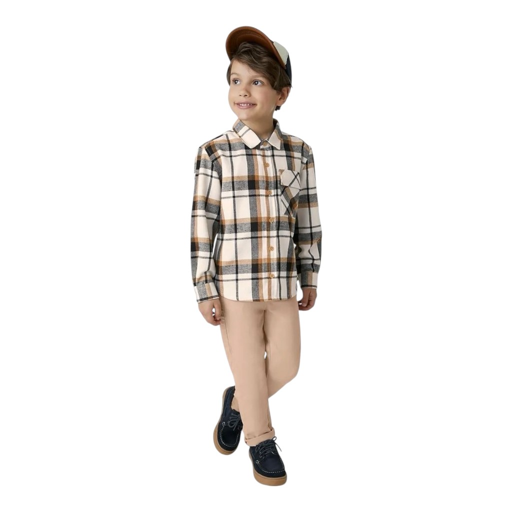 CAMISA XADREZ MENINO ALGODÃO FLANELADO MALWEE FESTA JUNINA