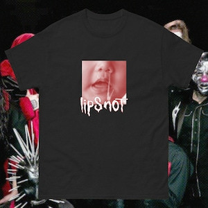 Camiseta Masculina Feminina Oversized Estampa Lipsnot Engraçado Heavy Metal Streetwear T-shirt