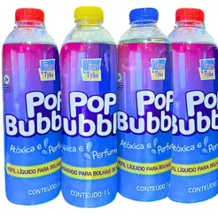 Kit 4 Unidades Refil Bolha De Sabão Liquido Bubble Pop 1L - Tiny & Tyke