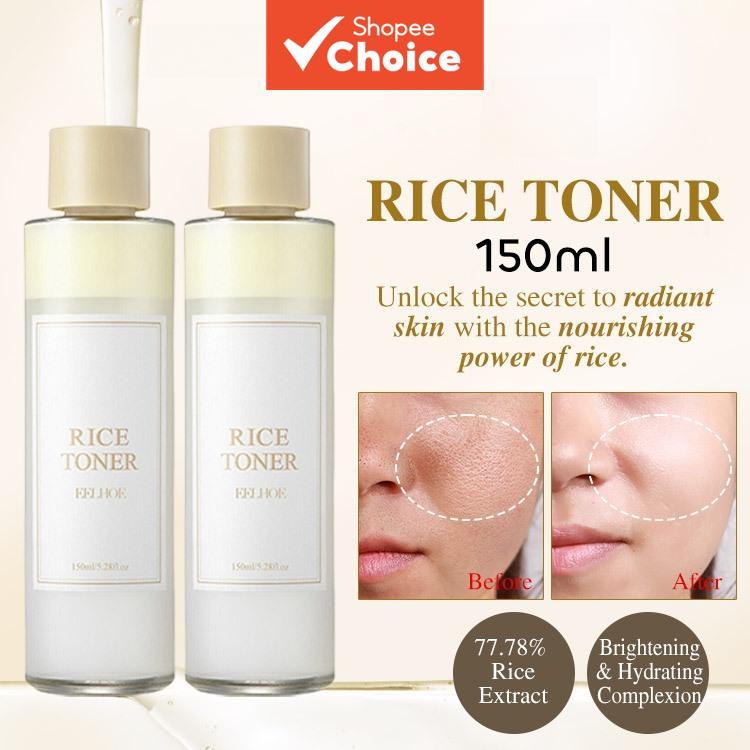 Pure Rice Water Toner 100ml – Controle de Oleosidade, Redutor de Poros, Essência Equilibradora de pH | Spray Facial,
