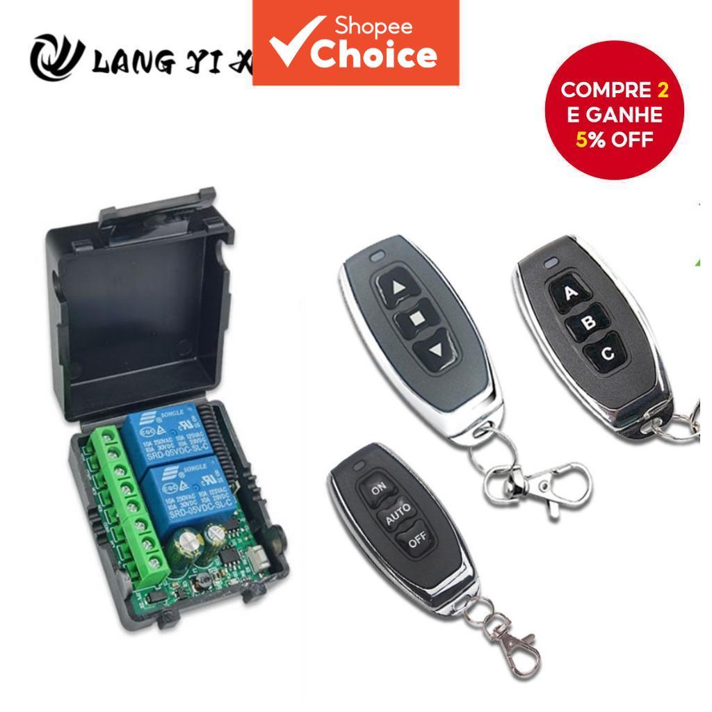 Interruptor de controle remoto para atuador de haste telescópica de 2 canais 433MHz, controle remoto automático para