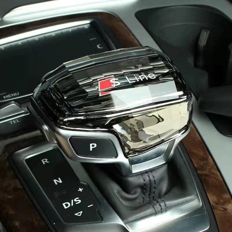 1 Unidade Audi Q7 A6 Q8 SQ5 A5 A4 S4 RS5 RS6 A7 SQ8 2016-2024 Tampa Do Botão De Mudança De Marcha De Cristal Para Alavan