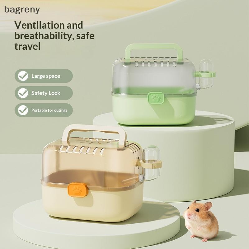Gaiola Portátil Para Transporte De Hamster , Com Alça , Garrafa De Água , Chinchila , Caixa Transportadora , Pequeno Ani