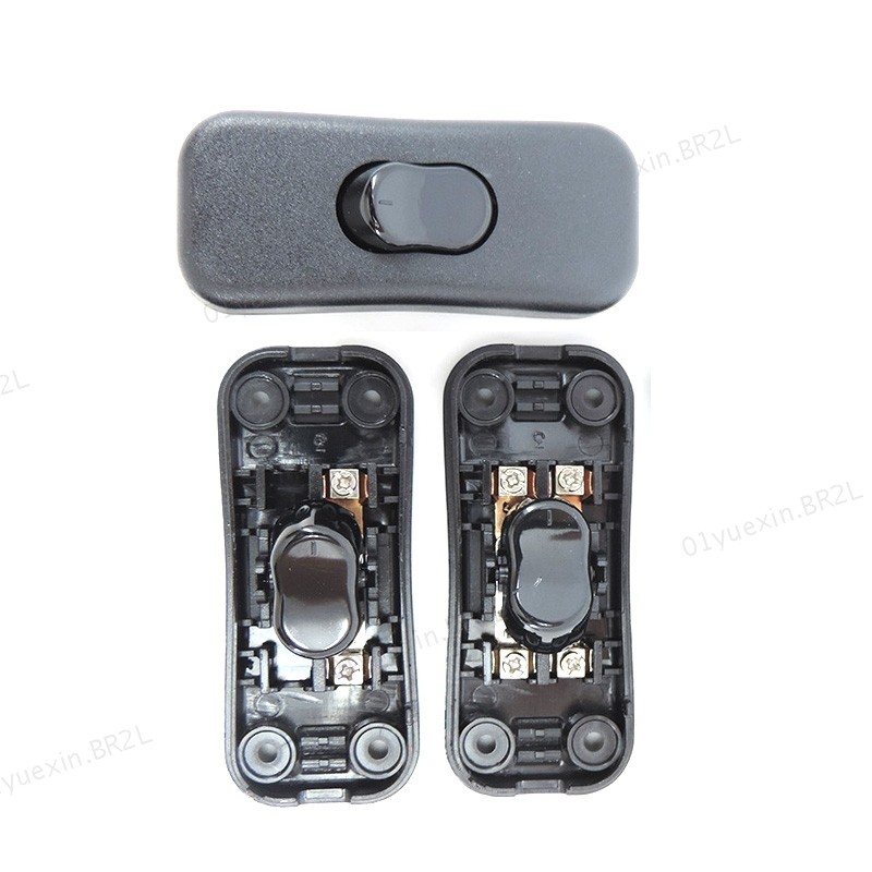 Alta Qualidade Preto 2A 303 ON-Line Liga/Desliga Botão Interruptor Mesa Luzes Led Fiação Elétrico 2gang Rocker Switch 11