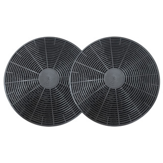 2 filtro carvão ativado 17,5cm para depurador coifa fischer slim