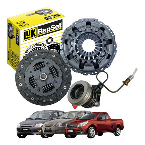 Kit Embreagem Rol Luk + Atuador Fte Agile Celta Prisma Agile Celta Classic Corsa Prisma Montana