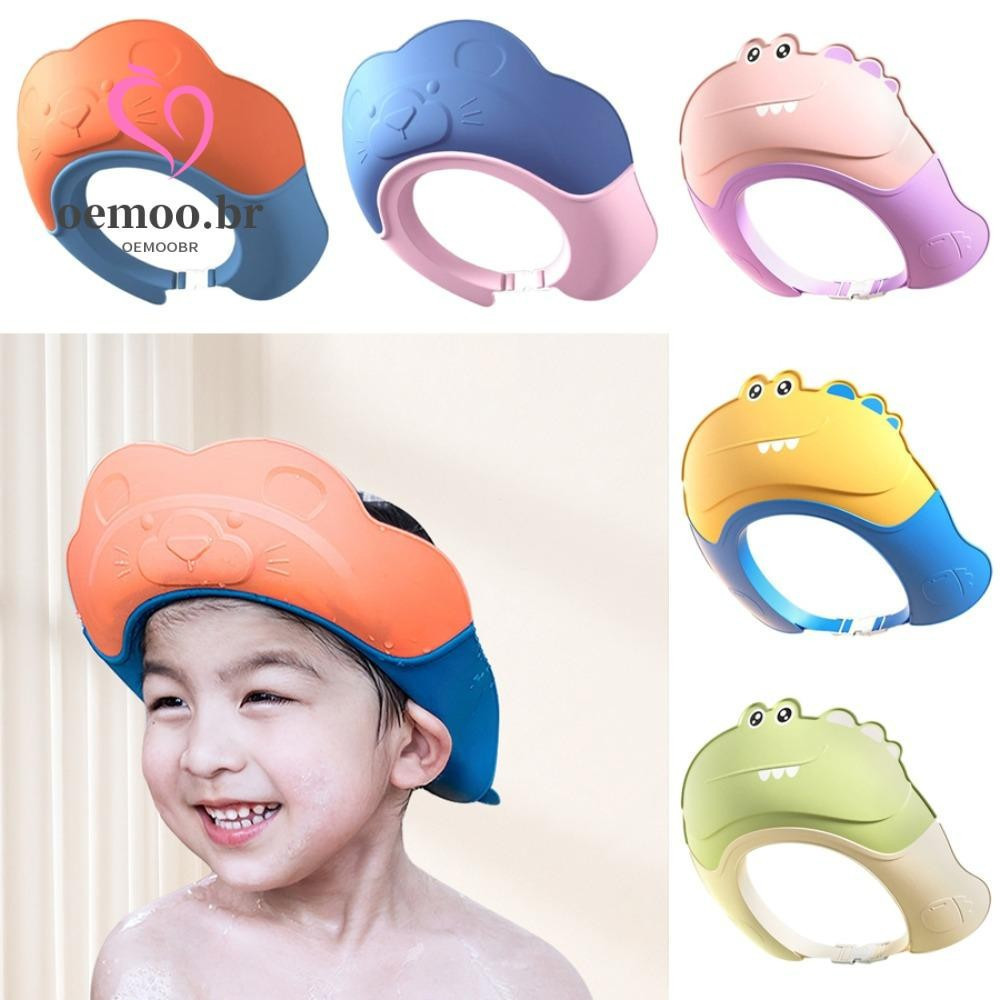 Chapéu De Lavagem De Cabelo OEMOOEN , Touca De Banho Para Bebê Com Proteção , Capa De Cabeça Ajustável Crianças