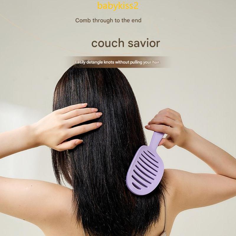 Escova Cabelo Volumizadora Formato Para Limpeza Automática Oca, Fácil Desembaraçar, Aderência Erg
