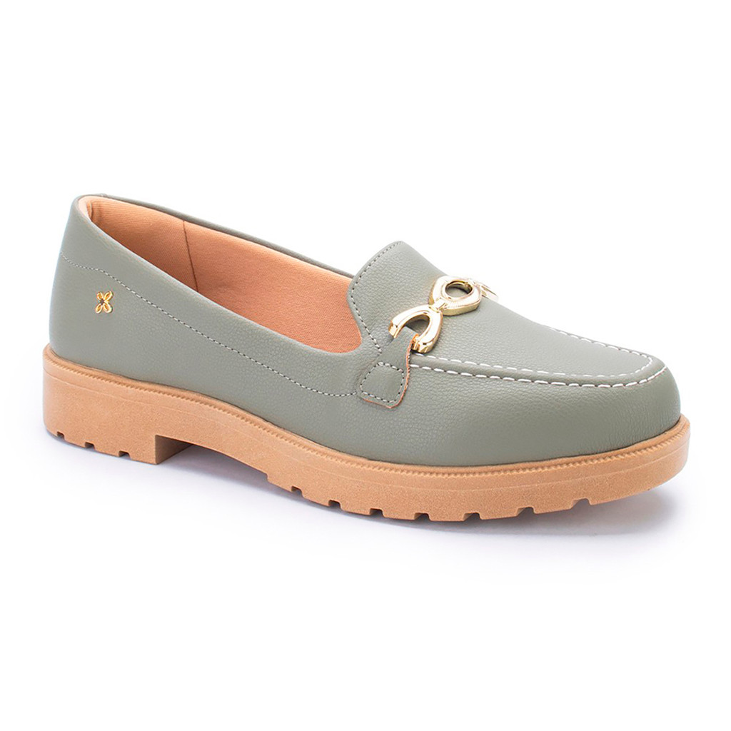 Mocassim Feminino Softli Tratorado Casual Confortável Elegante 10003.10387