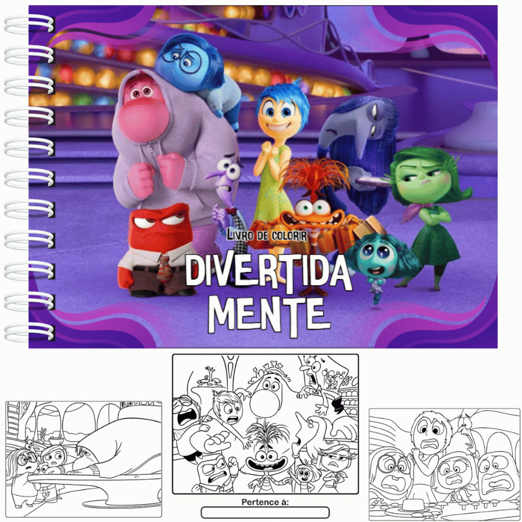 Livro de Colorir Divertidamente Capa Dura A5 50 Folhas Grossas + Acetato