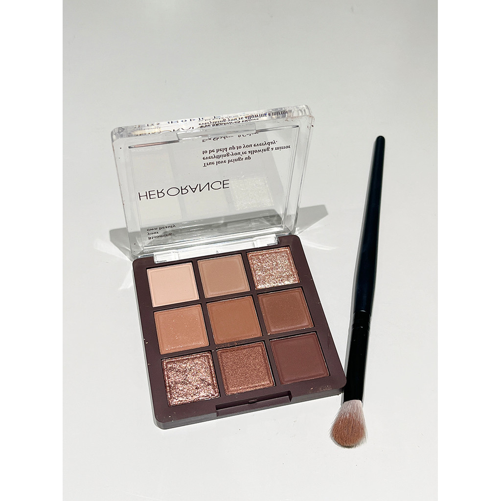 Chocolate quente marrom sombra iniciante iniciante nove cores paleta de sombra fosco cor terra perolado piscando 2026 es
