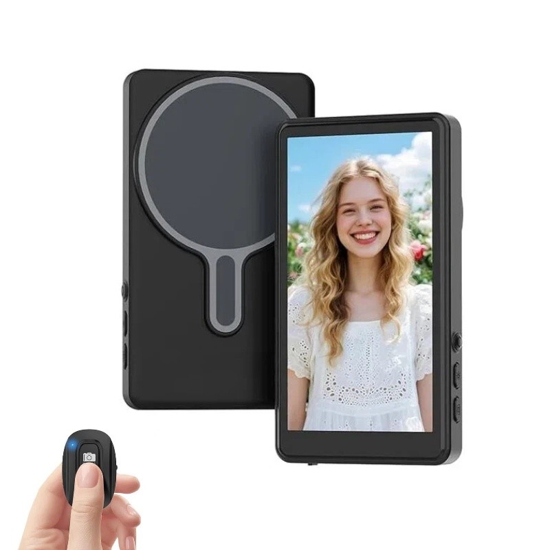 Tela Magnética Monitor Para Celular Sem Fio Smartphone Selfie Vlog Gravação,Compatível IOS Android