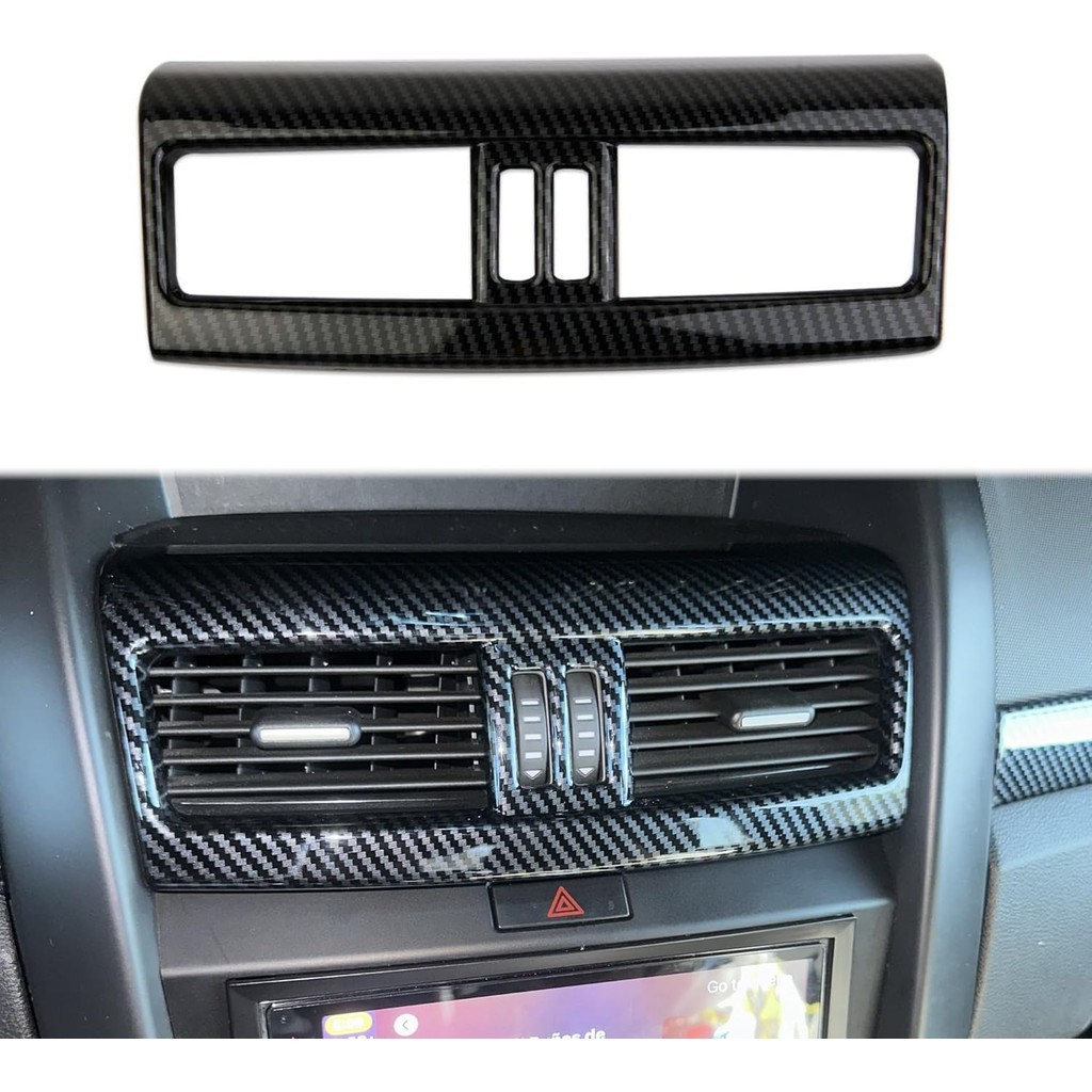 Korlot Estilo Fibra De Carbono Console Central AC Ventilação Capa Guarnição Acessórios Para Pontiac G8