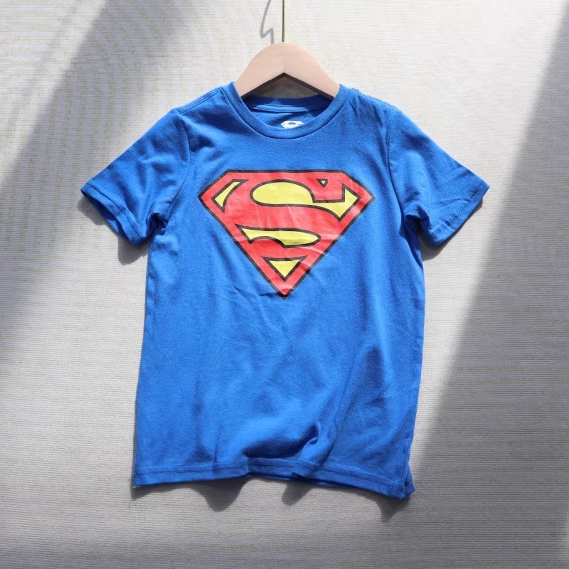Preço de bem-estar meninos verão camiseta de manga curta 4-16 anos de idade meninos grandes moda All-Match Casual em tor