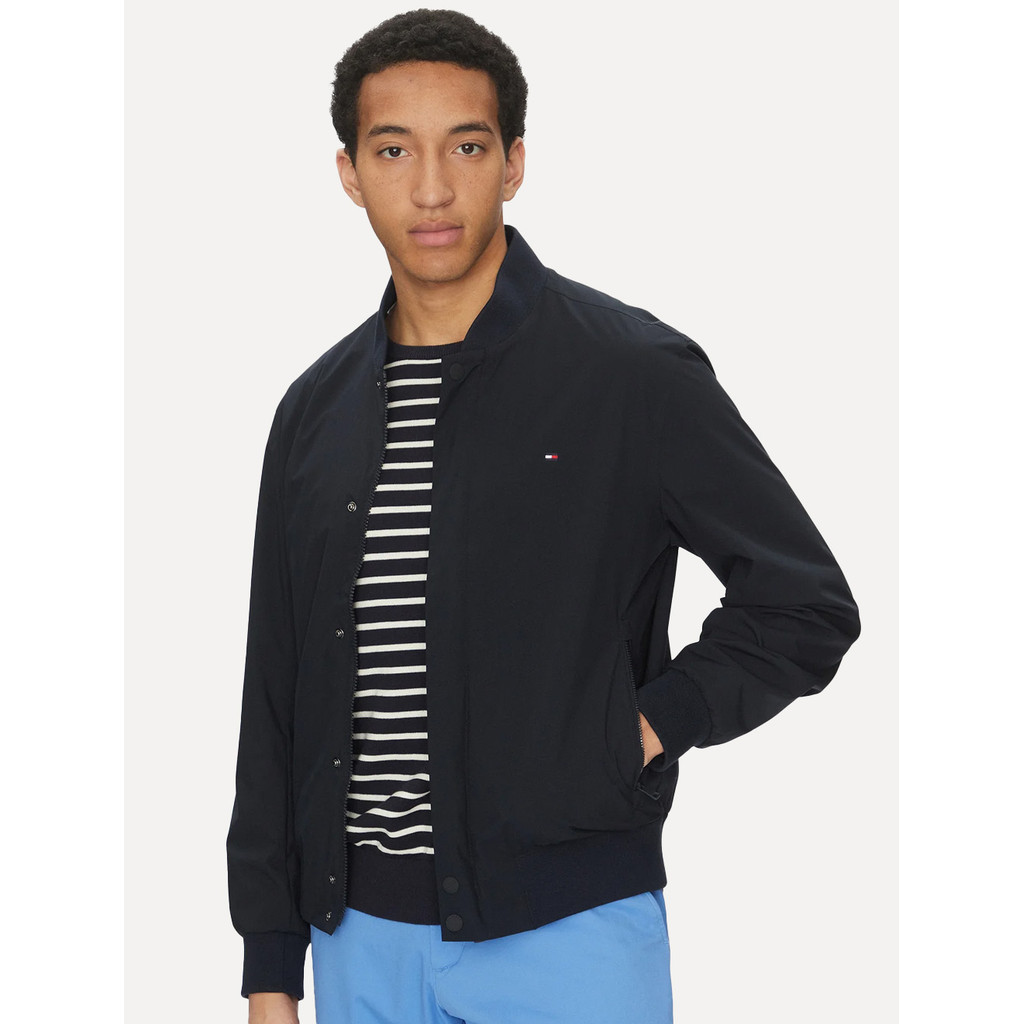 Jaqueta Tommy Hilfiger Masculina Tech Lightweight Bomber Azul Marinho