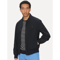 Jaqueta Tommy Hilfiger Masculina Tech Lightweight Bomber Original Azul Marinho