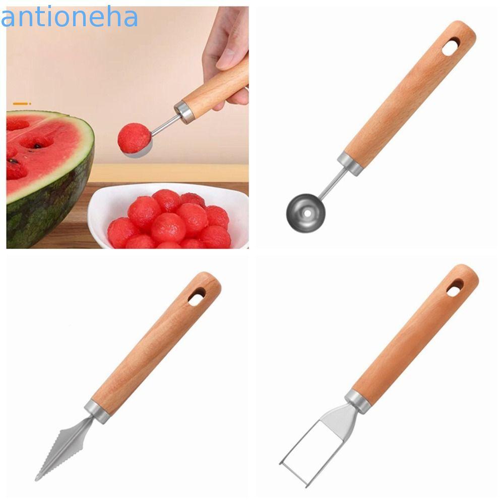 Bolador De Melão ANTIONEHA , Colher De Melancia Com Cabo De Aço Inoxidável Frutas E Vegetais