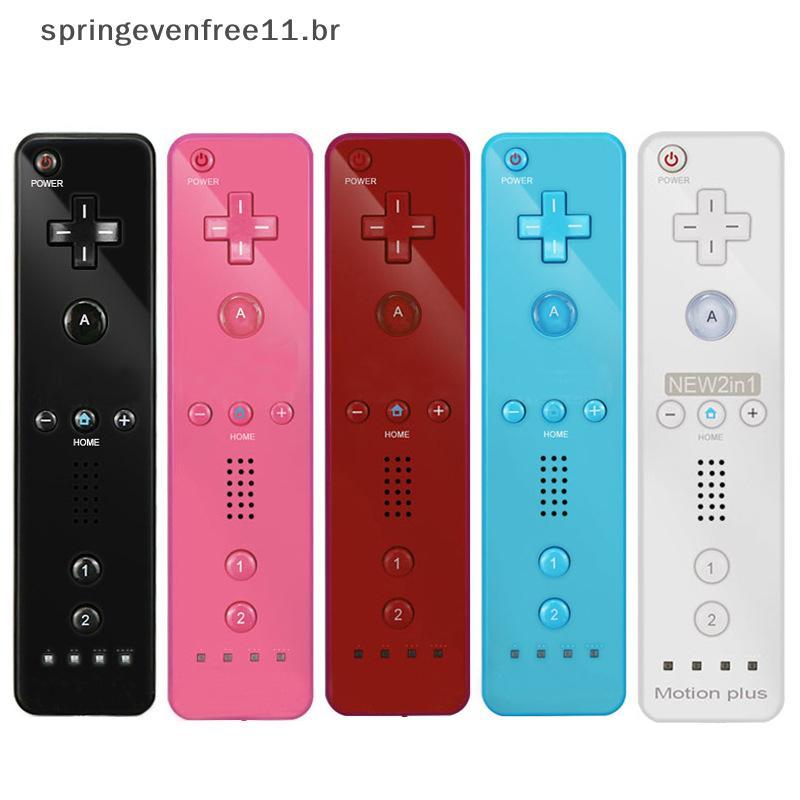 Primavera Wii Game Controle Remoto Embutido Motion Plus Joysti Joypad Para Nintendo BR