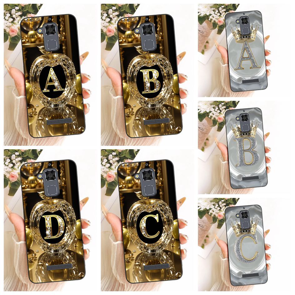Para Asus Zenfone 3 Max ZC520TL Embalagem De Luxo Inicial Coroa Apple Letras Silicone Macio Capa Traseira ZC520TL X008D