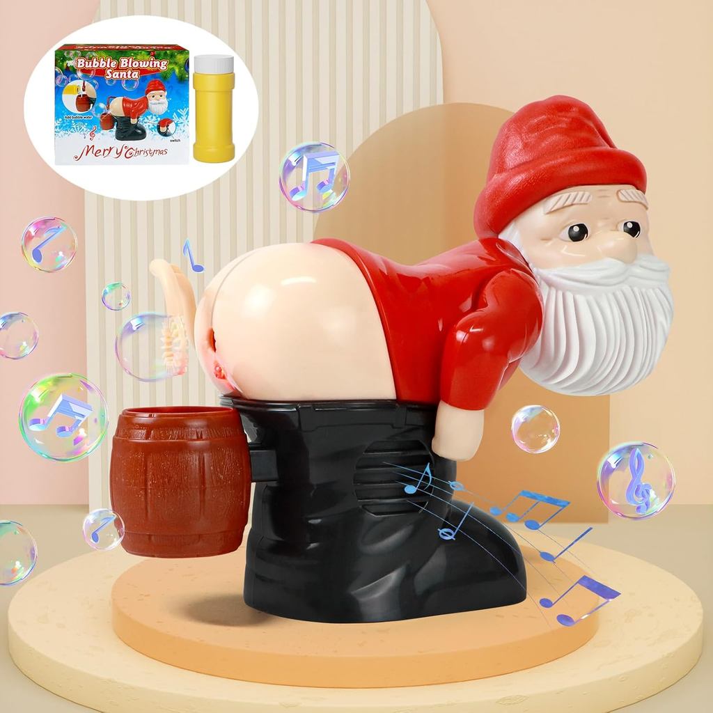 Máquina de Bolhas do Papai Noel, Máquina Automática de Bolhas Brinquedo do Papai Noel, Máquina Automática de Bolhas Engr