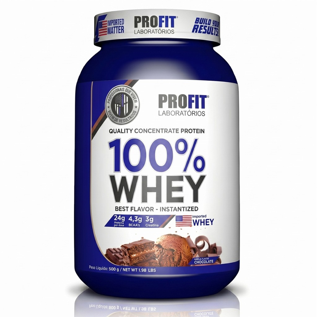 100% Whey Concentrate Protein Pote 900g Profit Labs