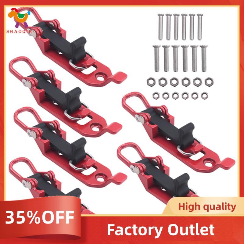 6 Pçs Suporte De Pá Para Rack De Teto Do Carro Machado Kit Acessórios Vermelho Caminhão Barco Equipamento Militar E Ferr