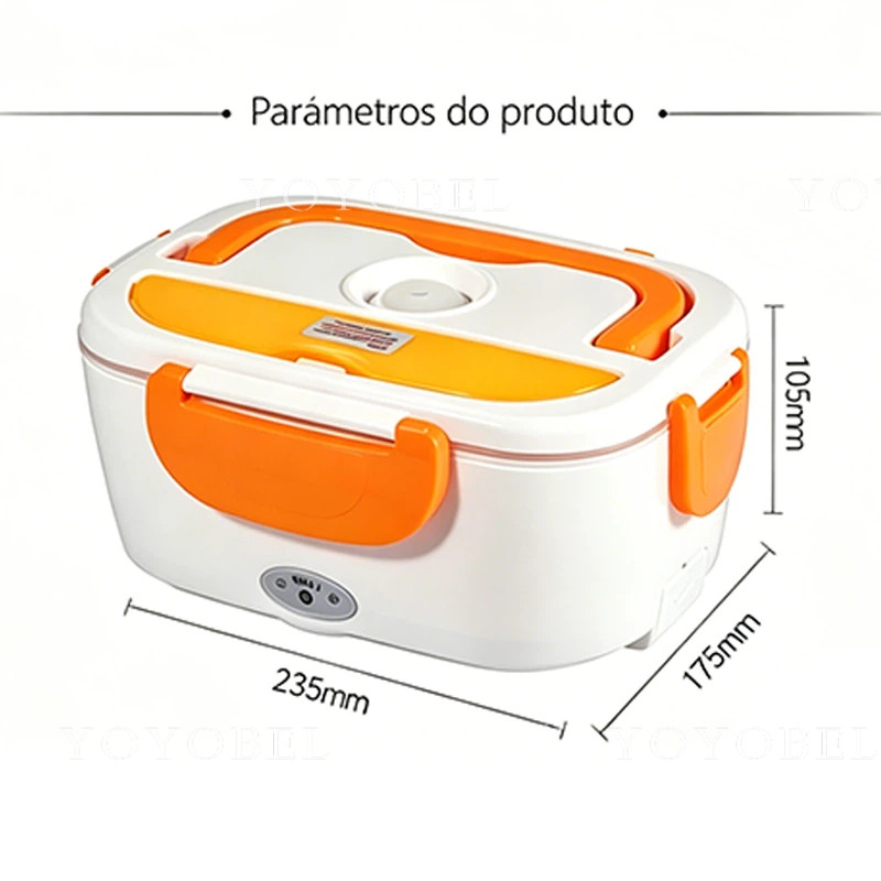 Marmita Elétrica Portátil 46W 1.5L Bivolt para Casa e Veículo 12V 24V 110V 220V maxbel.loja