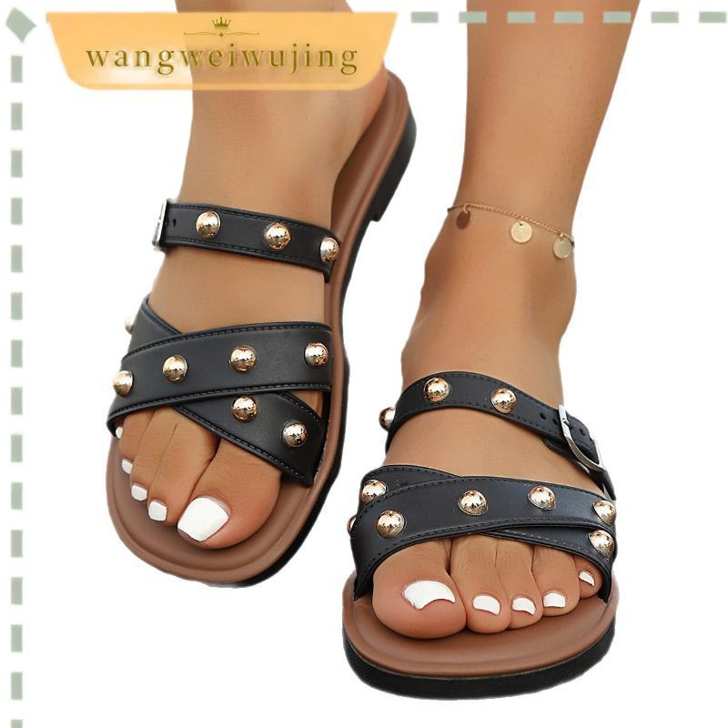 Sandália Feminina Rasteira Papete Flatform Spike Ilhós Fivela Birken Confortável Original Sofiolí