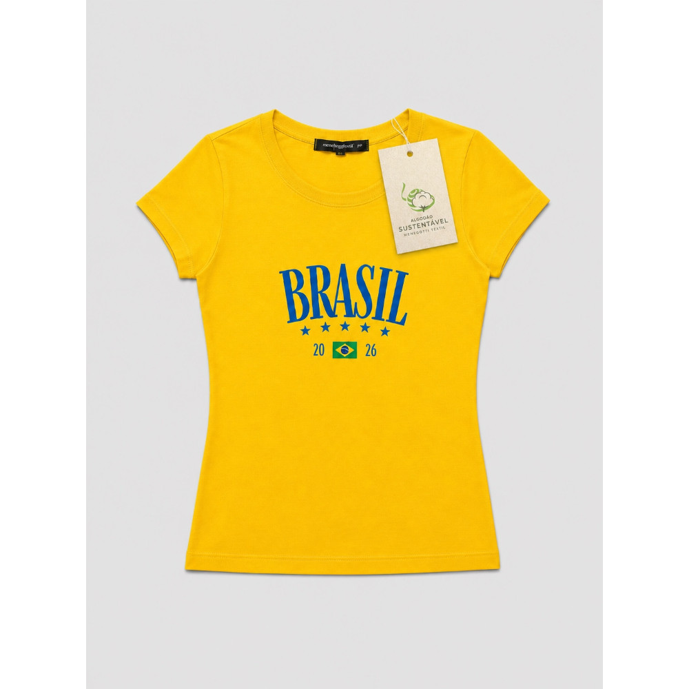 Babylook Edição Limitada do Brasil Copa do Mundo 2026