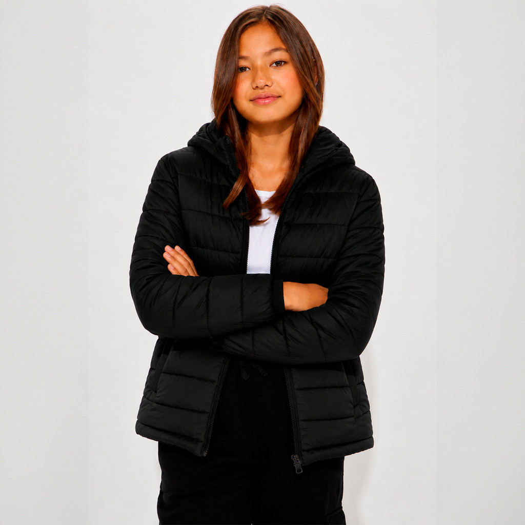 Casaco Puffer Infantil Nylon Bobojaco Corta Vento Gominho