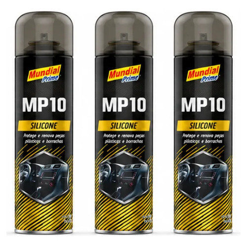 3 Silicone Neutro Lubrificante Proteção Uso Geral Mp10