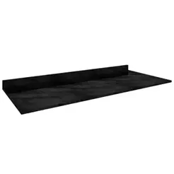 Tampo Balcão para Cozinha 120cm Cor Mármore Preto - Poquema