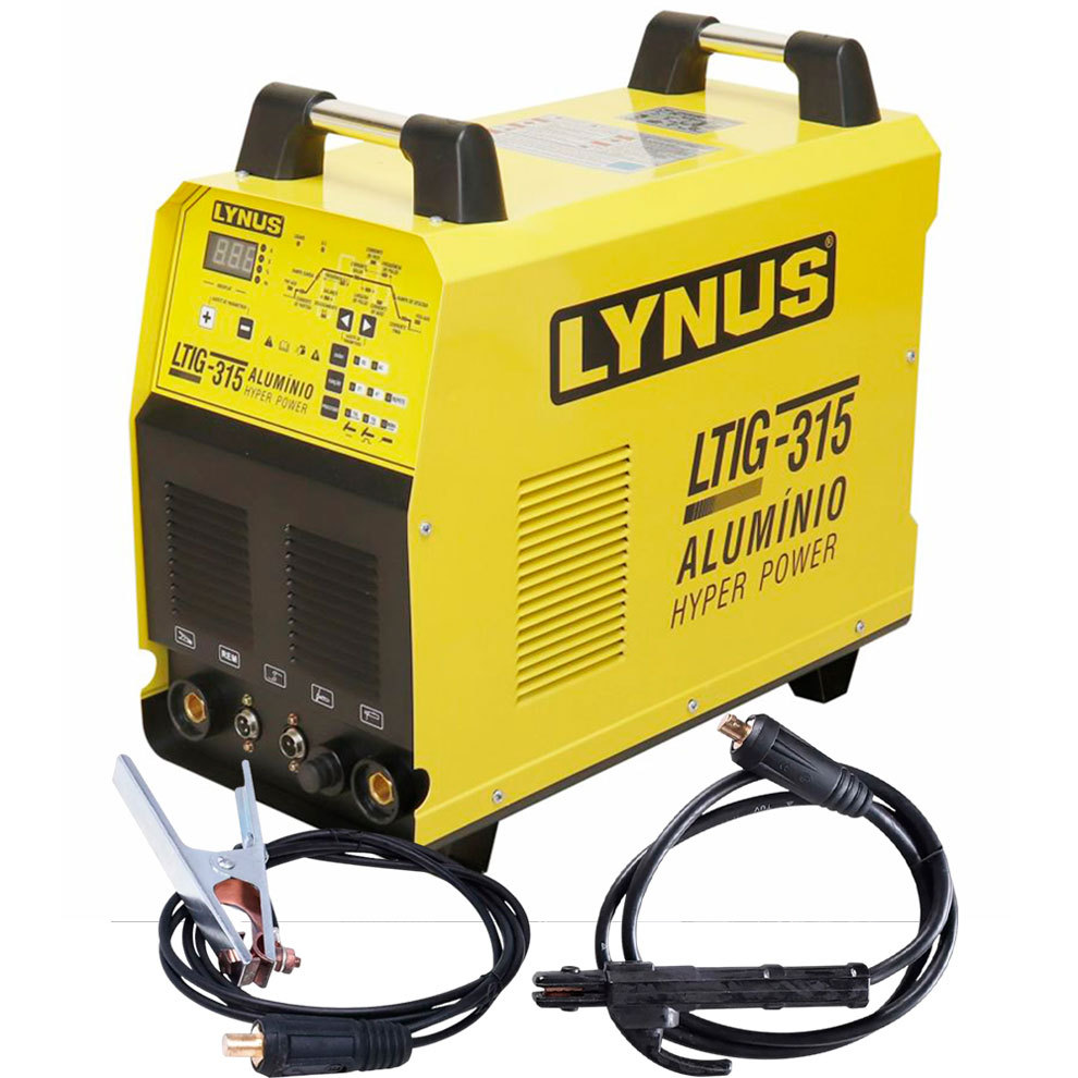 Máquina de Solda Lynus TIG Alumínio (ACDC) 315A Hyper Power LTIG-315 Trifásica (220380V)