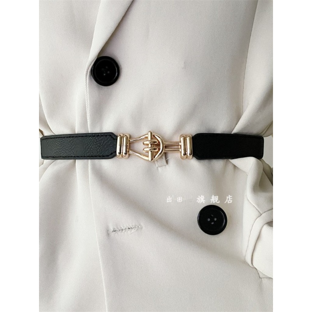 High-End elástico elástico cinto saia feminina cintura estreita terno camisa vestido cinto cintura espartilho 2026 novo