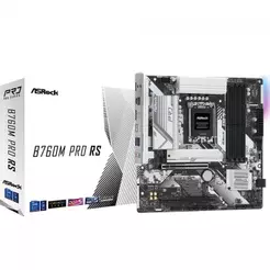 Placa Mãe ASRock B760M Pro RS, Chipset B760, Intel LGA 1700, MATX, DDR5, 90-MXBLH0-A0UAYZ
