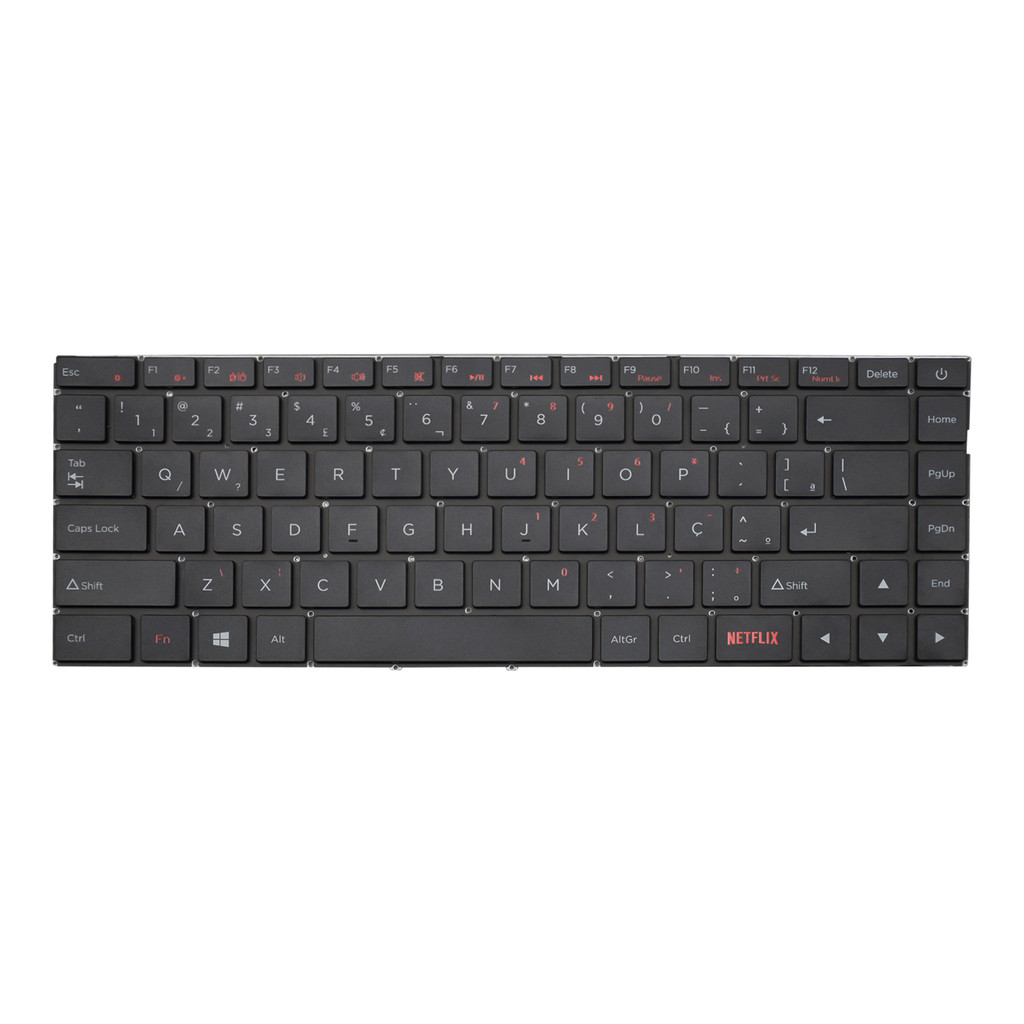 Teclado para Notebook Positivo Motion C41TA ABNT2 - Botão Netflix