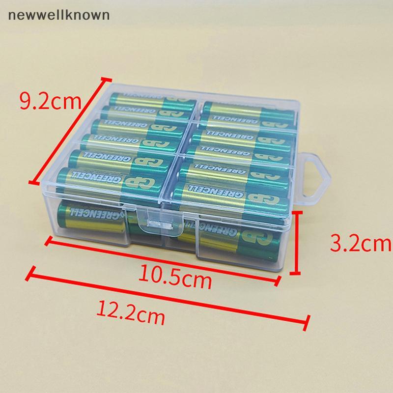 [newwellknown] Caixa De Armazenamento De Baterias 18650 Com Divisor E Tampa-Contém 60-100 Nwk