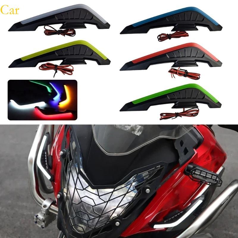 Carro LED Equipado Spoiler Lateral Winglets Asa Para Entusiastas Motocicletas Projetos
